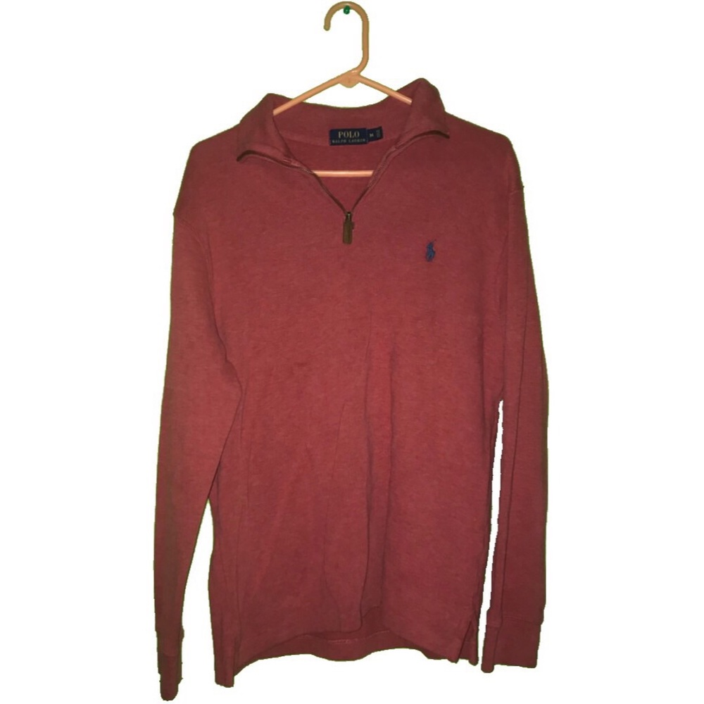 SALMON ZIP UP POLO